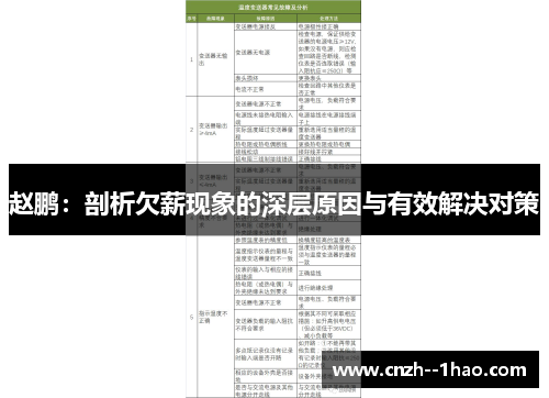 赵鹏:剖析欠薪现象的深层原因与有效解决对策 赵鹏:剖析欠薪现象的深层原因与有效解决对策